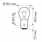 Preview: Philips VisionPlus taillight light bulb P21/5W 2 Piece