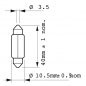 Preview: Philips Festoon light bulb Festoon T10,5X43 2 Piece