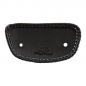 Preview: Mustang, mini fender bib. Plain with braided edges. Black