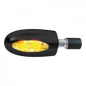 Preview: Kellermann, BL 1000 LED-Blinker. Klar. Schwarzes Messing