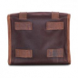 Preview: Longride, 'Mini' waxed cotton saddlebag. Marron Brown