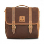 Preview: Longride, 'Classic' waxed cotton saddlebag. Marron Brown