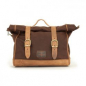 Preview: Longride, 'Old Chopper' waxed cotton saddlebag. Marron Brown