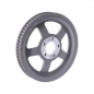 Preview: Reproduction OEM style wheel pulley 68t, 1-1/8" belt. Silver