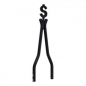 Preview: Cycle Visions Moneytube Sissy Bar 18“, schwarz