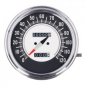 Preview: FL Tachometer, '68-72 Gesicht', schwarz/silber. 2:1 MPH