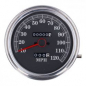 Preview: FL Tachometer, '85-up face', schwarz. 2:1 MPH