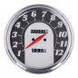 Preview: FL speedometer, '62-67 face', black/silver. 2.24:1 MPH