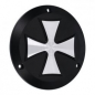 Preview: Hells Kitchen Choppers, derby cover Maltese Cross. Black