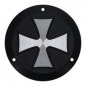 Preview: Hells Kitchen Choppers, derby cover Maltese Cross. Black