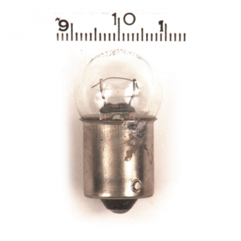 Glühbirne Bullet Light. 12-Volt 8W. Einfacher Glühfaden. Klar