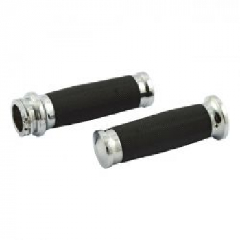 Handlebar grip set, Duke. Chrome