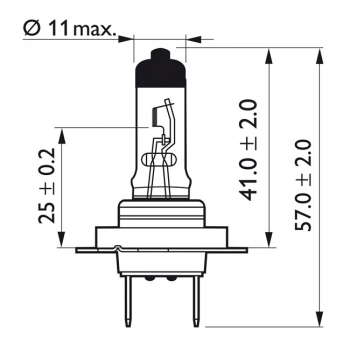 Philips Vision Moto Scheinwerfer-Glühlampe H7