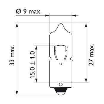 Philips Glühbirne T4W 2Stück