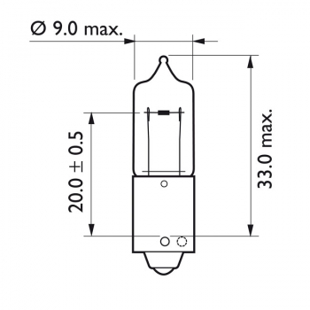 Philips Glühbirne H6W 2 Stück