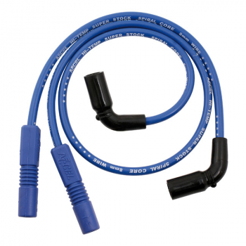 Accel, 8mm Ferro Spiral-Kern Zündkerzenkabel Set. Blau