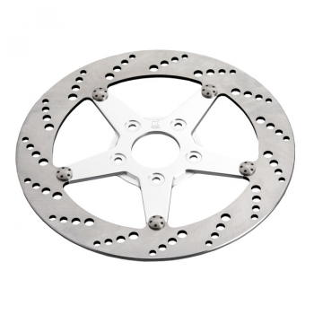 K-Tech front left brake rotor 11.5" stainless, polish center