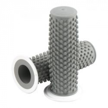 K-Tech, Kustom rubber grips. Gray with white flange