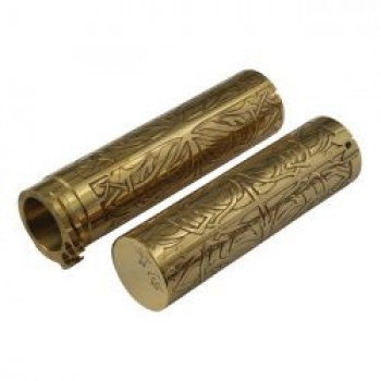 Weall, brass engraved grip set. Makato