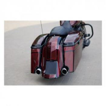 Killer Custom 3″ down stretch extended saddlebags