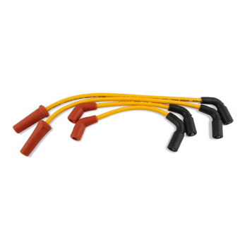 Accel, 8mm Ferro Spiral core spark plug wire set. Yellow