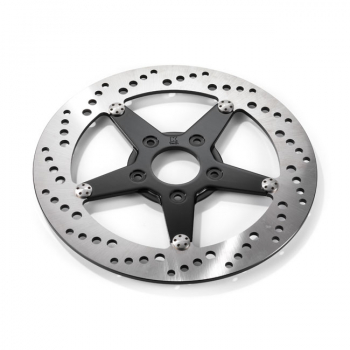 K-Tech Bremsscheibe vorne links 11,5" rostfrei, schwarzes Zentrum