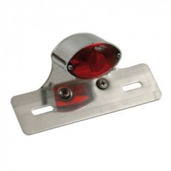 Mini Catye taillight. Chrome. Aluminum bracket