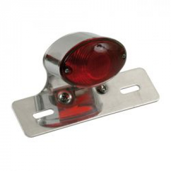 Medium Catye taillight. Chrome. Aluminum bracket