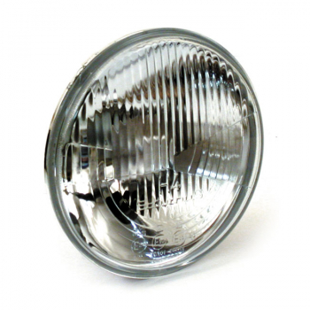 Headlamp unit H4. Ribbed lens. 7"