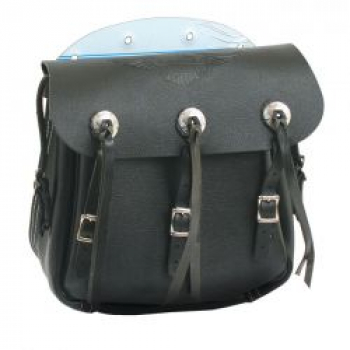 36-43 Stil Leder Satteltasche. Braun