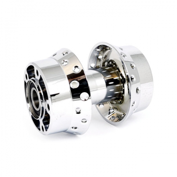 Front wheel hub. Chrome. ABS