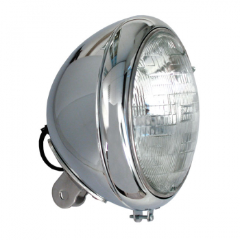 7" H4 headlamp for FL models. Chrome