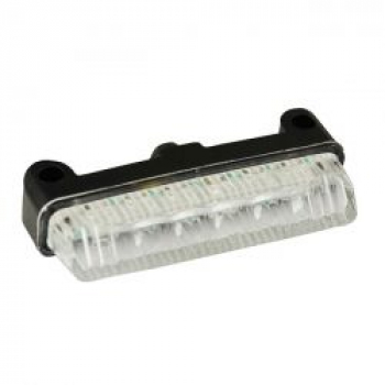 Donovan, mini LED taillight. Black. Clear lens