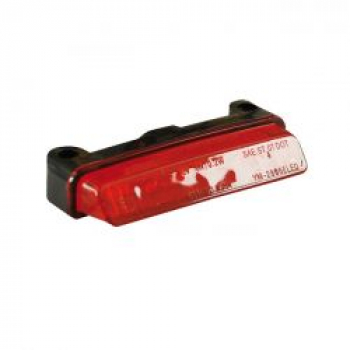 Donovan, mini LED taillight. Black. Red lens