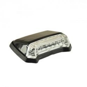 Nitro, mini fender LED taillight. Black. Clear lens