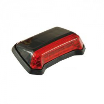 Nitro, mini fender LED taillight. Black. Red lens