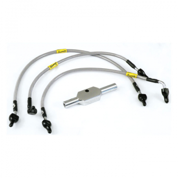 Goodridge brake line rear, stainless clear coated