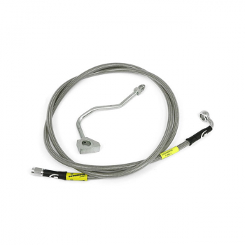 Goodridge brake line upper front, stainless clear coated