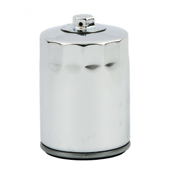 MCS, spin-on oil filter, with top nut for M8. Chrome