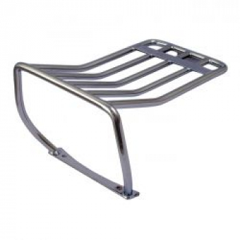 Luggage rack, for bobbed rear fender. Chrome