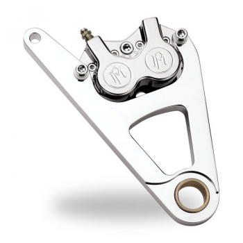 PM, right front 4-p caliper bracket, 11.5". Chrome