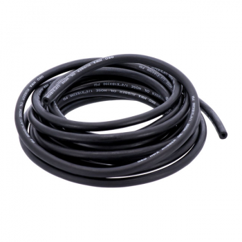 Black neoprene fuel / oil line hose, 6mm (1/4")