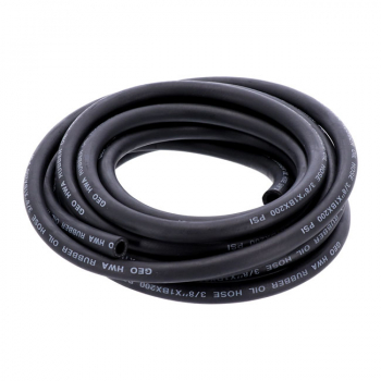 Black neoprene oil line hose, 9.5mm (3/8")