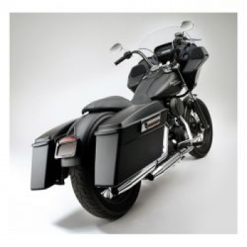 Cycle Visions Dyna bagger tail saddlebag, left side