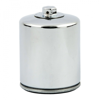 MCS, spin-on oil filter, magnetic with top nut. Chrome