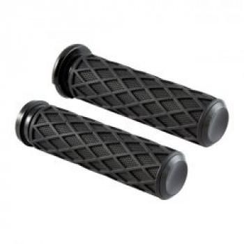 Arlen Ness, Diamond handlebar grip set. Black