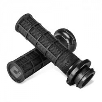 ODI, V-TWIN Lock-On HART-LUCK Full-Waffle cable grips.Black