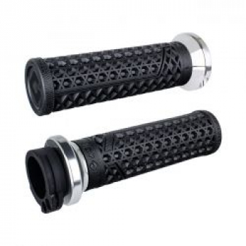 ODI, V-TWIN Lock-On GRIPS VANS Signature, Kabel. Silber