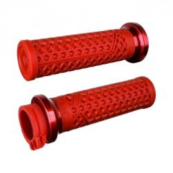 ODI, V-TWIN Lock-On GRIPS VANS Signature, Cable. Dark Red