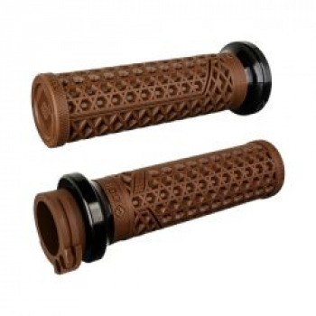 ODI, V-TWIN Lock-On GRIPS VANS Signature, Kabel. Braun